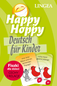 Książka - Happy hoppy deutsch fur kinder fiszki dla dzieci cechy i relacje
