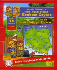 Książka - Kocham Czytać 31-48 komplet Jagoda i Janek podróżują po Polsce