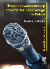 Książka - Uwarunkowania funkcji rzecznika prasowego w Polsce