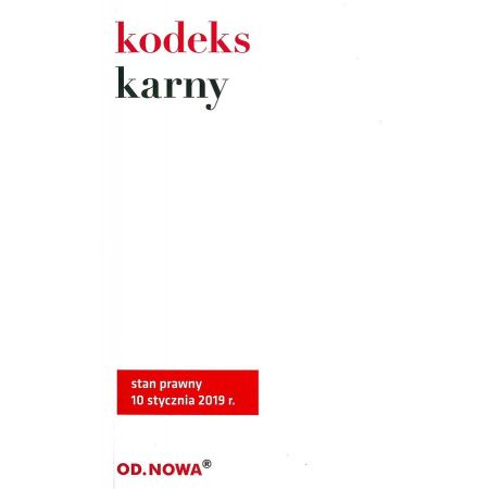 Kodeks karny 01. 2019