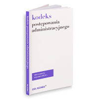 Książka - Kodeks postępowania administracyjnego 01. 2019