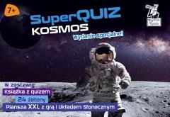 Książka - Pakiet SuperQuiz. Kosmos: Książka z quizem, 24 żetony, plansza XXL z grą i Układem Słonecznym