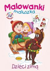 Książka - Dzieci zimą. malowanki maluszka