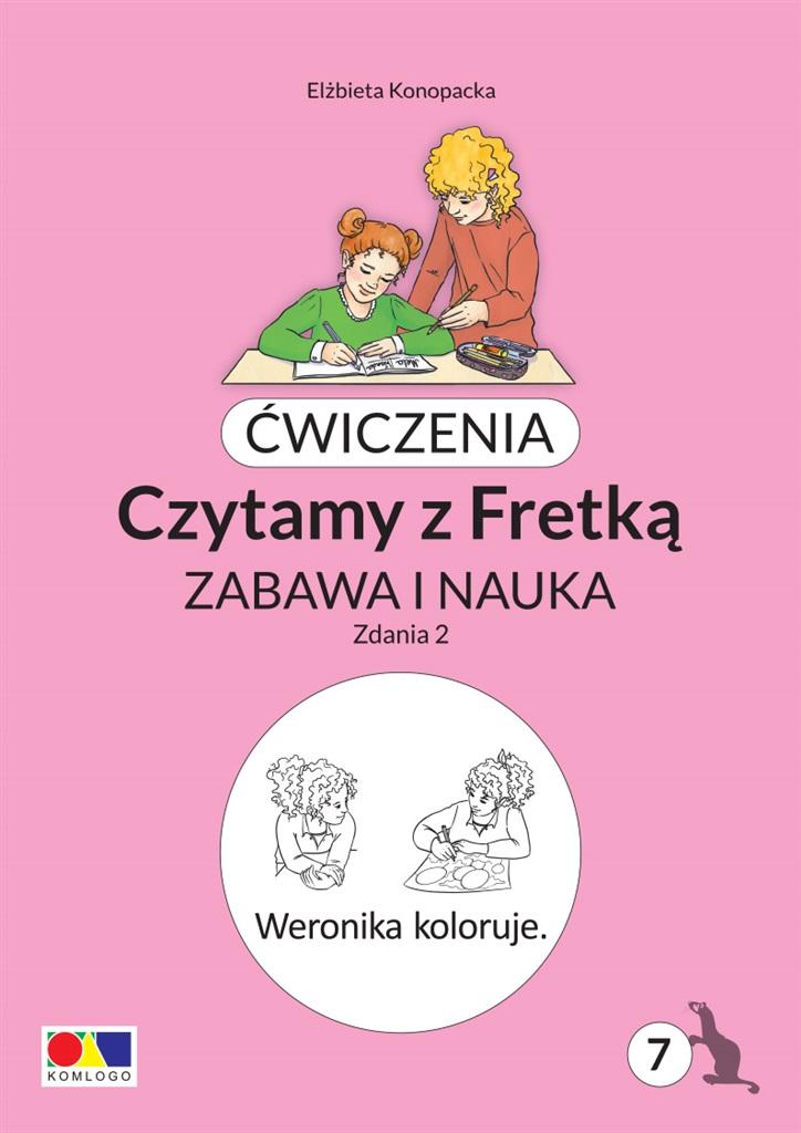 Książka - Ćwiczenia. Czytamy z Fretką cz.7 Zdania 2