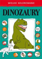 Książka - Dinozaury wielkie kolorowanie