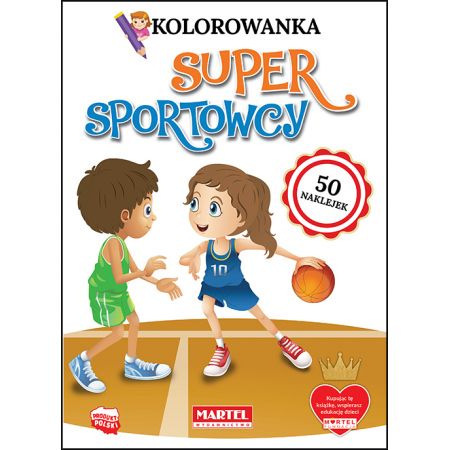 Książka - Super sportowcy. Kolorowanki z naklejkami