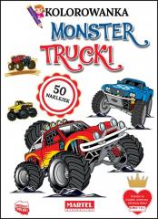 Książka - Monster Trucki. Kolorowanki z naklejkami
