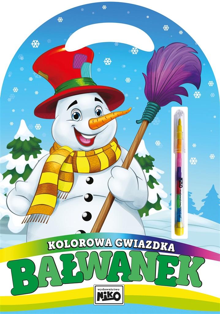 Książka - Kolorowa gwiazdka. Bałwanek