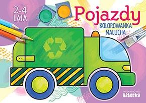 Książka - Pojazdy - kolorowankamalucha 2-4 lata
