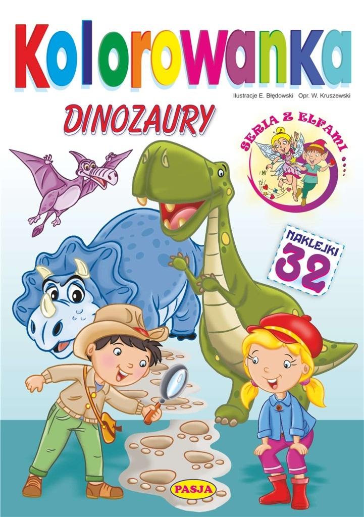 Książka - Kolorowanka. Dinozaury