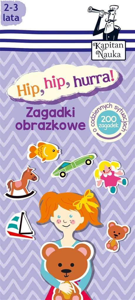 Książka - Kapitan Nauka. Zagadki obrazkowe Hip, hip, hurra!