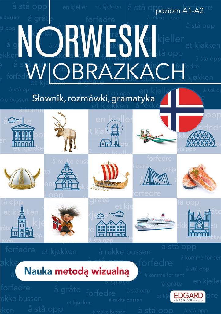 Książka - Norweski w obrazkach. Słownik, rozmówki, gramatyka
