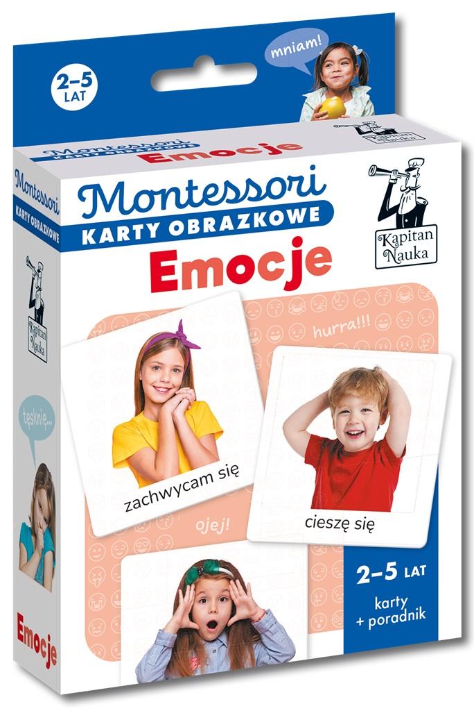 Książka - Montessori. Karty obrazkowe Emocje (2-5 lat)