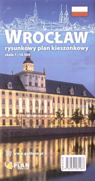 Książka - Plan kieszonkowy rysunkowy Wrocław