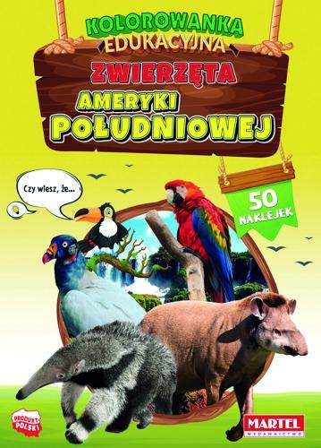 Książka - Zwierzęta Ameryki Południowej z naklejkami