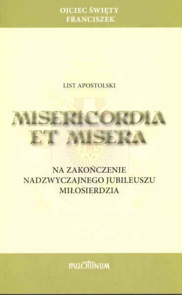 Książka - List apostolski Misericordia et Misera