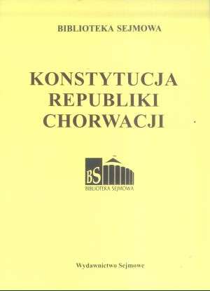 Książka - Konstytucja Republiki Chorwacji