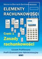 Książka - Elementy rachunkowości Zasady rachunkowości podręcznik cz.1 / REA
