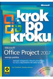 Książka - Krok po kroku-office project 2007 z cd.