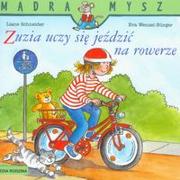 Książka - Mądra mysz - Zuzia uczy się jeździć na rowerze