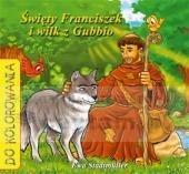 Do kolorowania - Święty Franciszek i wilk z Gubbio