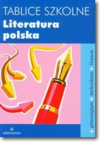 Książka - Tablice szkolne Literatura polska