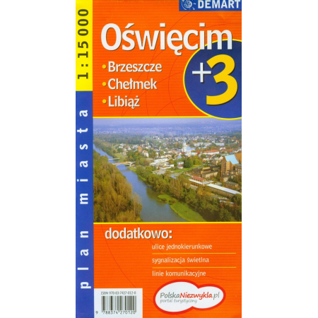 Plan Miasta Oświęcim 1:15 000 DEMART w.2016