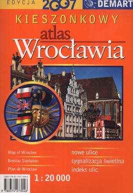 Książka - Wrocław 1:20 000 kieszonkowy atlas miasta