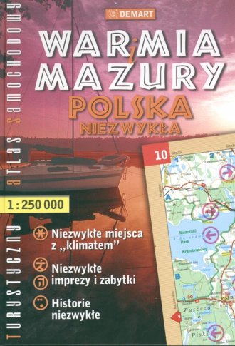 Książka - Warmia i Mazury Polska Niezwykła atlas 1:250 000