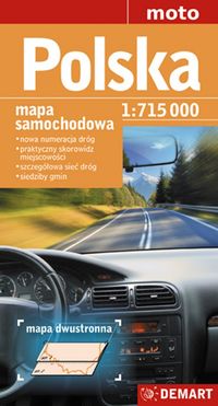 Książka - Polska. Mapa samochodowa w skali 1:715 000