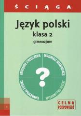 Książka - Język polski klasa 2 gimnazjum - ściąga