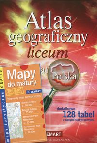 Atlas Geograficzny Świat Polska z mapami do matury