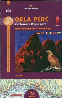 Książka - Orla Perć via ferrata Eagle Path. Mapa turystyczna 1:5 000