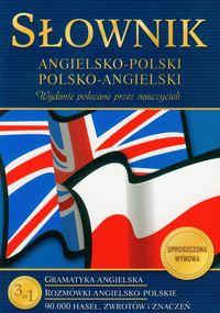 Książka - Słownik angielsko-polski polsko-angielski gramatyka rozmówki 90 000 haseł