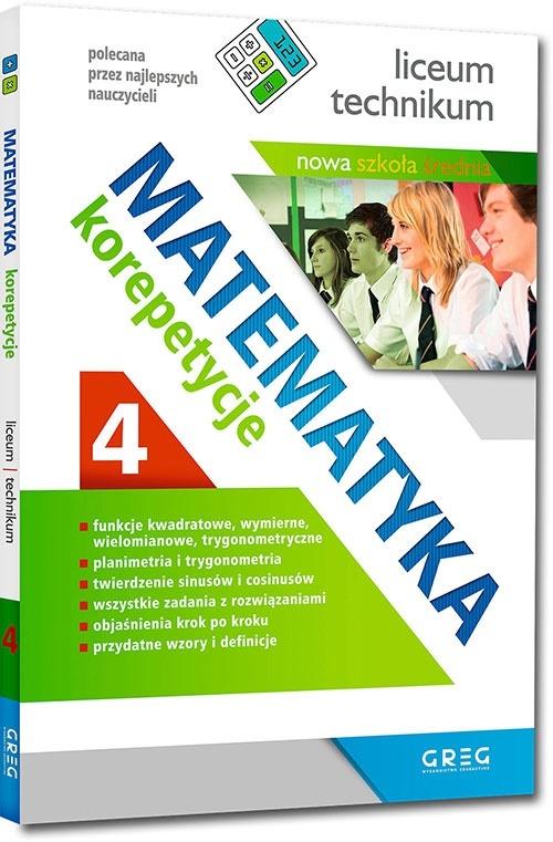 Książka - Matematyka - korepetycje, liceum cz.4