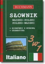 Książka - Słownik 3 w 1 włosko-polski, polsko-włoski