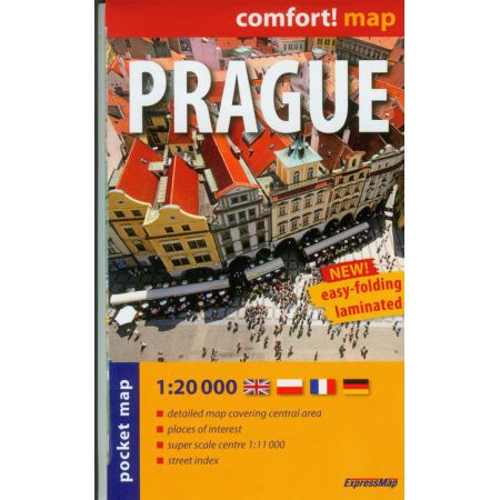 Praga / Prague - laminowany plan miasta 1:20 000 &#8211; mapa kieszonkowa