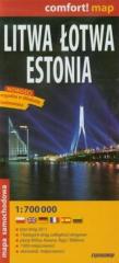 Książka - Litwa, Łotwa, Estonia. Mapa samochodowa skala 1:700 000