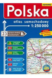 Książka - Polska - 1:250 000 atlas samochodowy