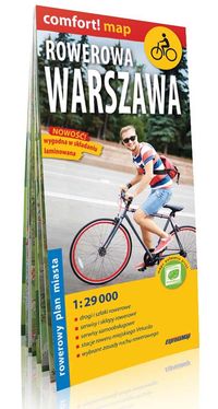 Książka - Comfort!map Rowerowa Warszawa 1:29 000 plan miasta