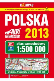 Książka - Polska Atlas samochodowy 1:500 000