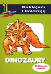 Książka - Naklejam i koloruję - Dinozaury