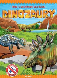 Książka - Dinozaury proste składanki dla dzieci