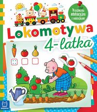 Książka - Lokomotywa 4-latka książeczka edukacyjna z naklejkami