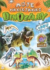 Książka - Moje naklejanki dinozaury część 1