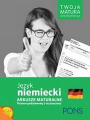 Książka - Twoja matura. Język niemiecki. Arkusze maturalne. Poziom podstawowy i rozszerzony