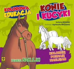 Książka - Konie i kucyki kolorowa edukacja