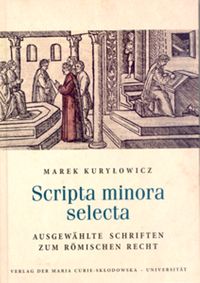 Książka - Scripta minora selecta