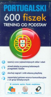 Książka - Portugalski 600 fiszek Trening od podstaw + CD-ROM