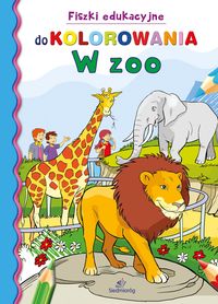 Książka - W Zoo Fiszki Edukacyjne Do Kolorowania